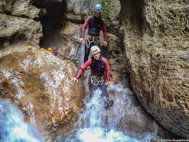 Canyoning in Ruhpolding zum Intersport Gipfeltreffen 14