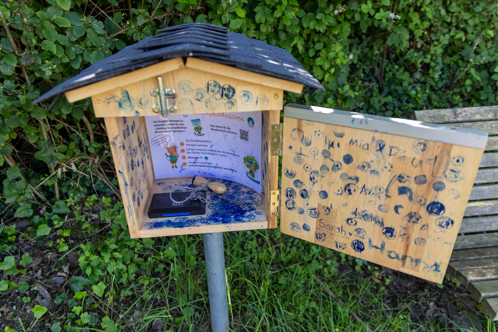 Freddys Stempelstellen auf den Traumpfädchen