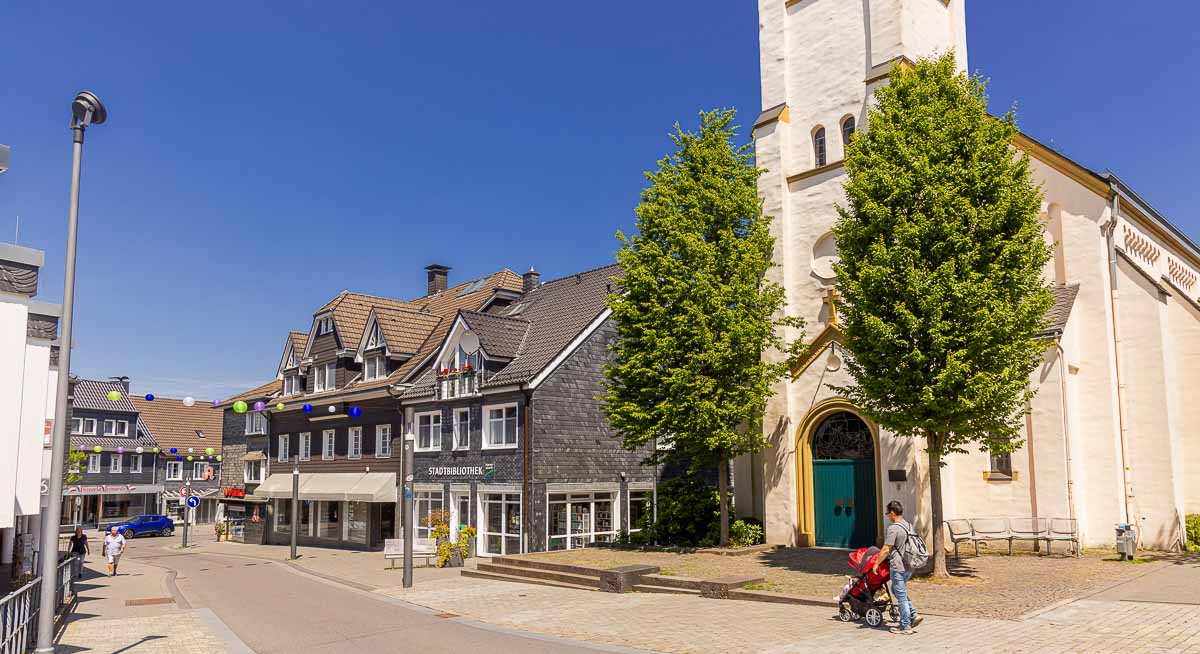 Marktplatz im Zentrum von Wipperfürth