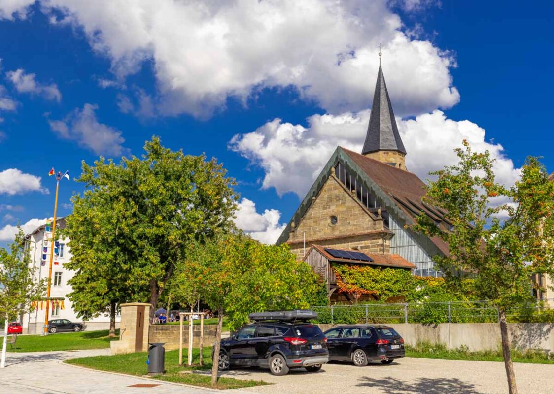 Brauereien und Bunkeranlagen - Wanderung in Breitengrüßbach 2 Parken in der neuen Stadtmitte