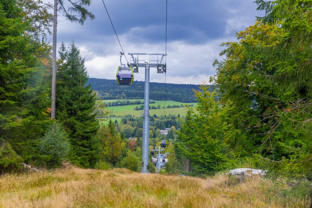 Die Seilbahn am Ochsenkopf Nord von Bischofsgrün