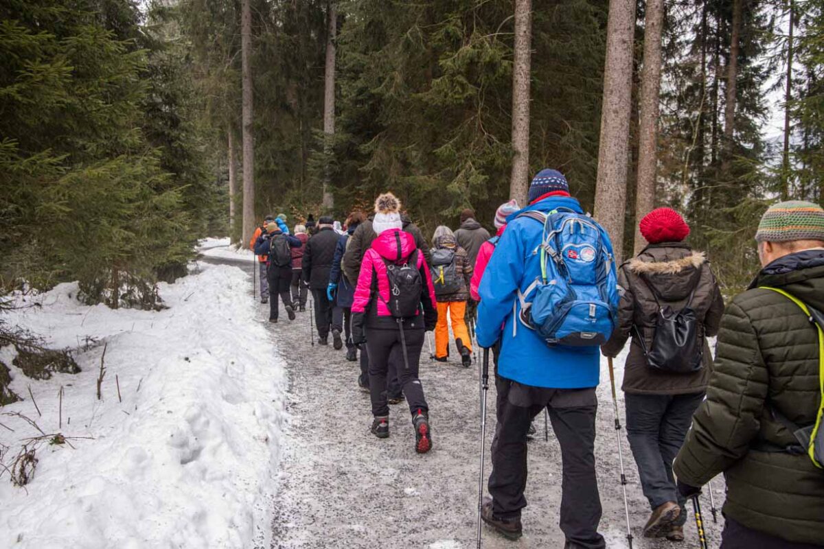 Winter am Ochsenkopf - Der Winter Wandertag 3 Gut gestreute Wege im Winter für Wanderungen am Ochsenkopf