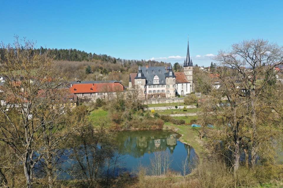 Coburg Rundwanderweg C7 - Burgen und Biergärten 6 Schloss Ahorn am C7 Wanderweg